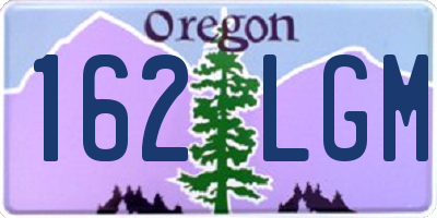 OR license plate 162LGM