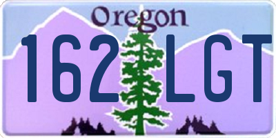 OR license plate 162LGT