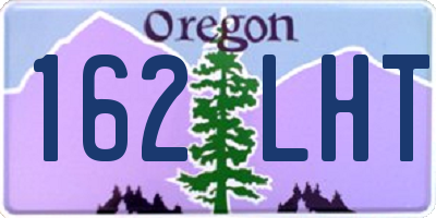 OR license plate 162LHT