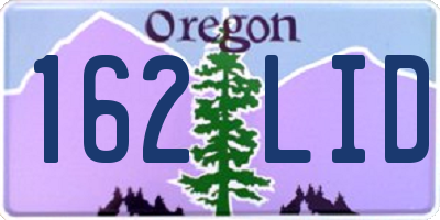 OR license plate 162LID