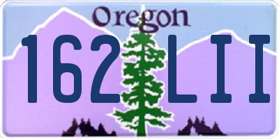 OR license plate 162LII