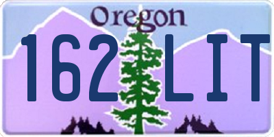 OR license plate 162LIT