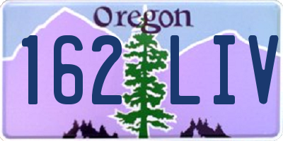 OR license plate 162LIV