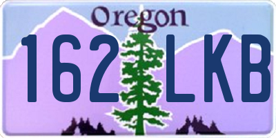 OR license plate 162LKB
