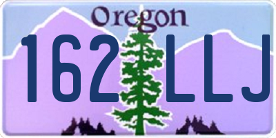 OR license plate 162LLJ