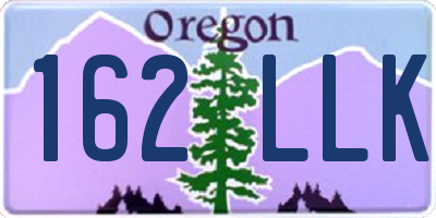 OR license plate 162LLK