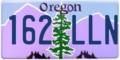 OR license plate 162LLN