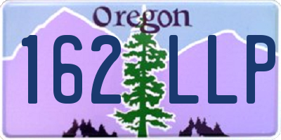 OR license plate 162LLP