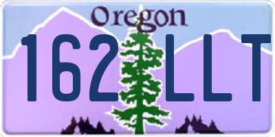 OR license plate 162LLT