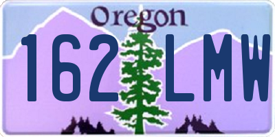 OR license plate 162LMW
