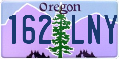 OR license plate 162LNY