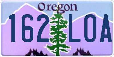 OR license plate 162LOA