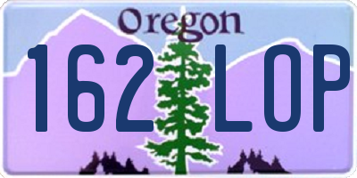 OR license plate 162LOP