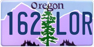 OR license plate 162LOR