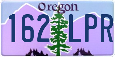 OR license plate 162LPR