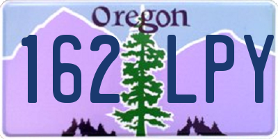 OR license plate 162LPY