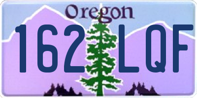 OR license plate 162LQF
