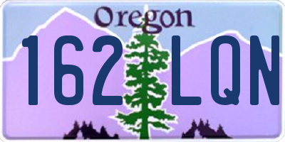 OR license plate 162LQN