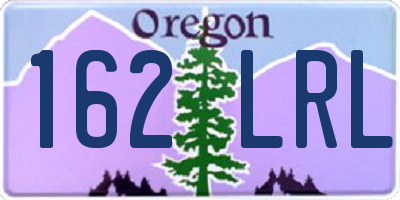 OR license plate 162LRL