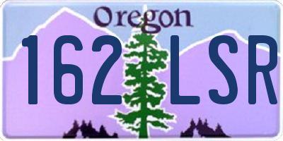 OR license plate 162LSR