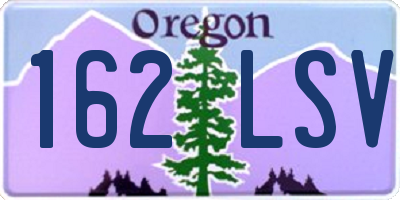 OR license plate 162LSV