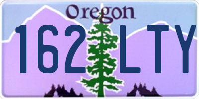 OR license plate 162LTY
