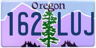 OR license plate 162LUJ