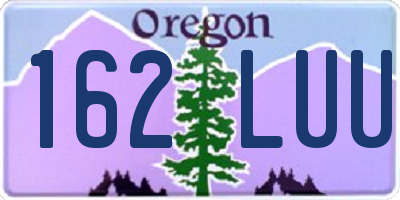 OR license plate 162LUU