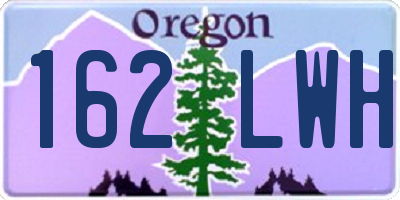 OR license plate 162LWH