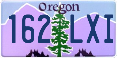 OR license plate 162LXI