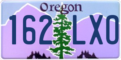 OR license plate 162LXO