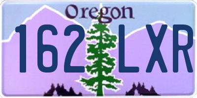 OR license plate 162LXR
