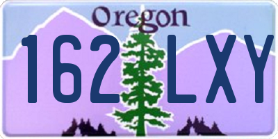 OR license plate 162LXY