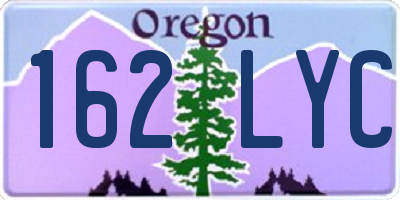 OR license plate 162LYC