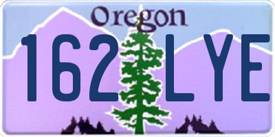 OR license plate 162LYE