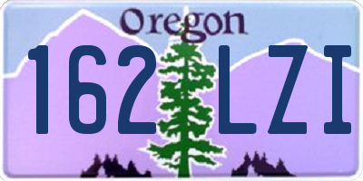 OR license plate 162LZI