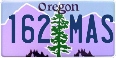 OR license plate 162MAS