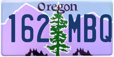 OR license plate 162MBQ