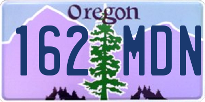 OR license plate 162MDN