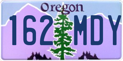 OR license plate 162MDY