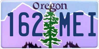 OR license plate 162MEI