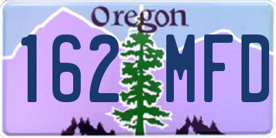 OR license plate 162MFD