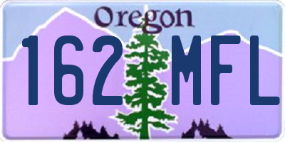 OR license plate 162MFL