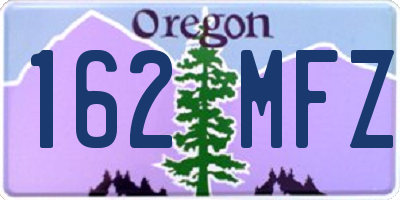 OR license plate 162MFZ