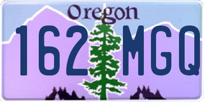 OR license plate 162MGQ