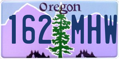 OR license plate 162MHW