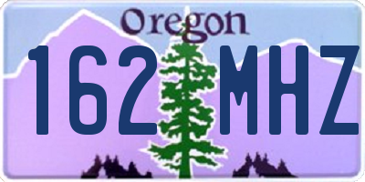 OR license plate 162MHZ