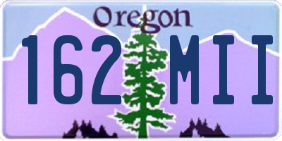 OR license plate 162MII