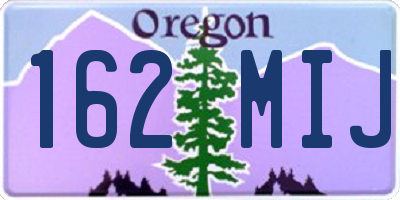 OR license plate 162MIJ