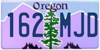 OR license plate 162MJD